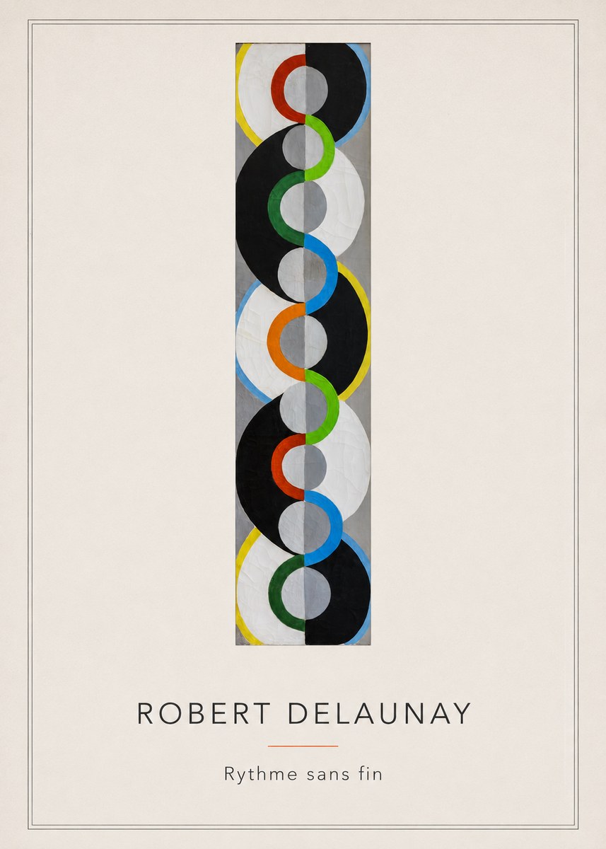 Robert Delaunay Rythme Sans Fin III No4 - Plakát