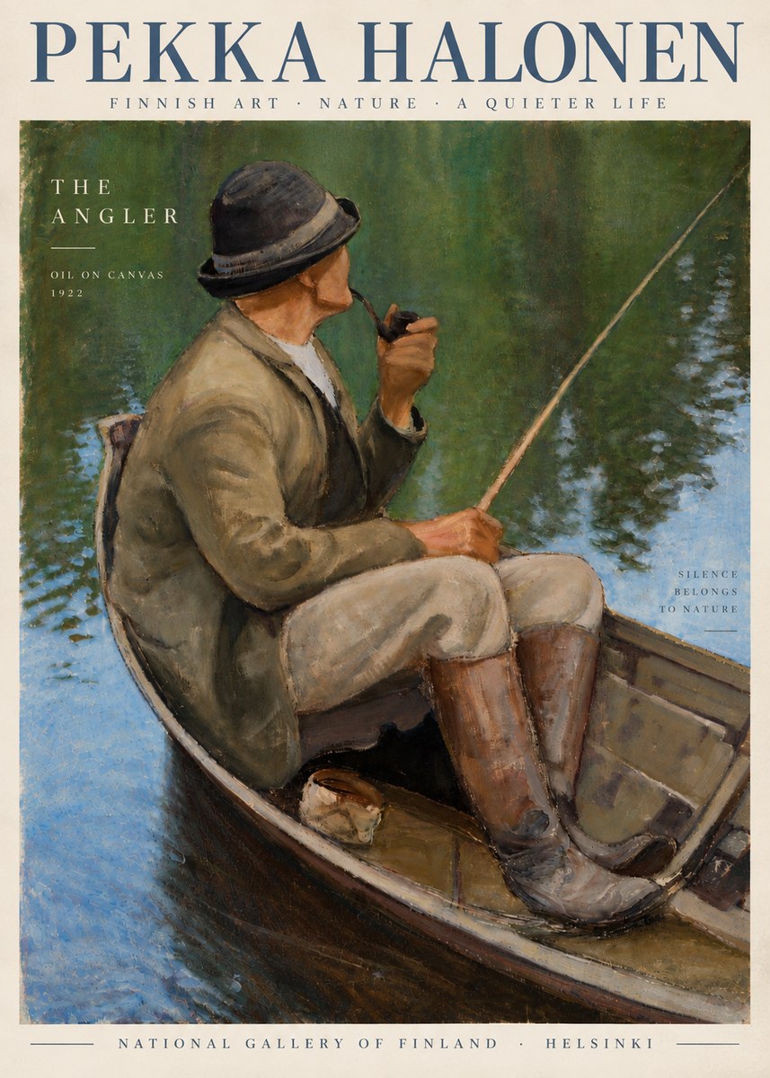 Pekka Halonen The Angler No5 - Plakát
