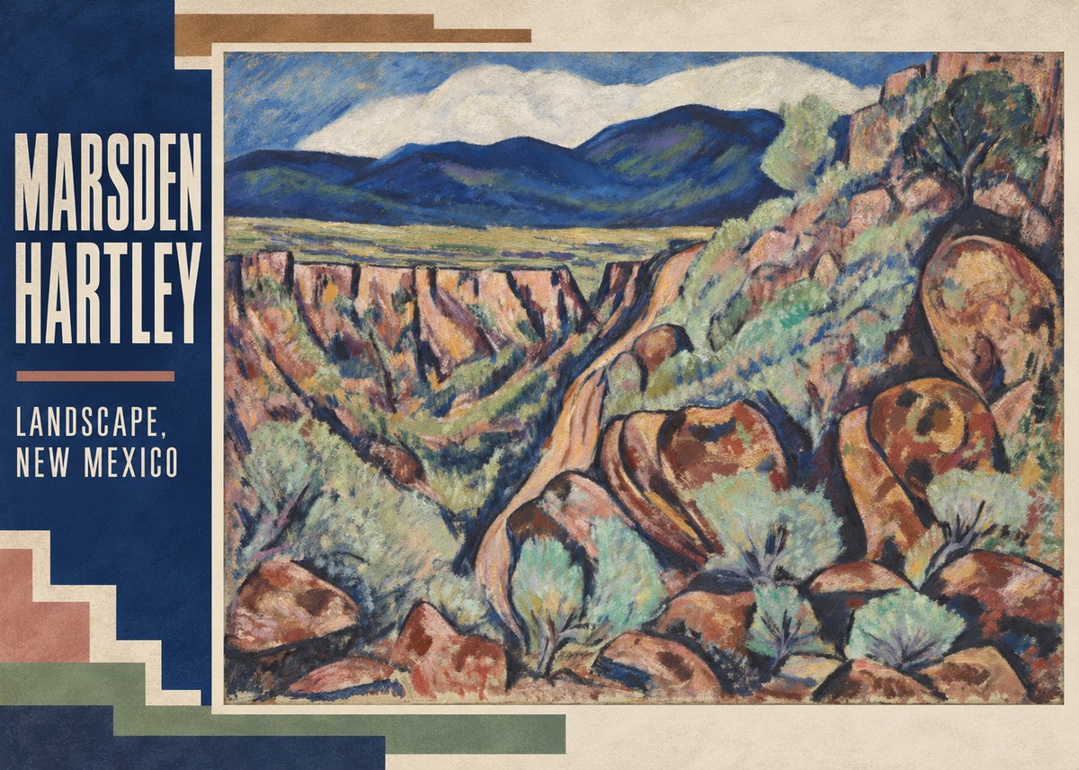 Marsden Hartley Landscape, New Mexico No2 - Plakát