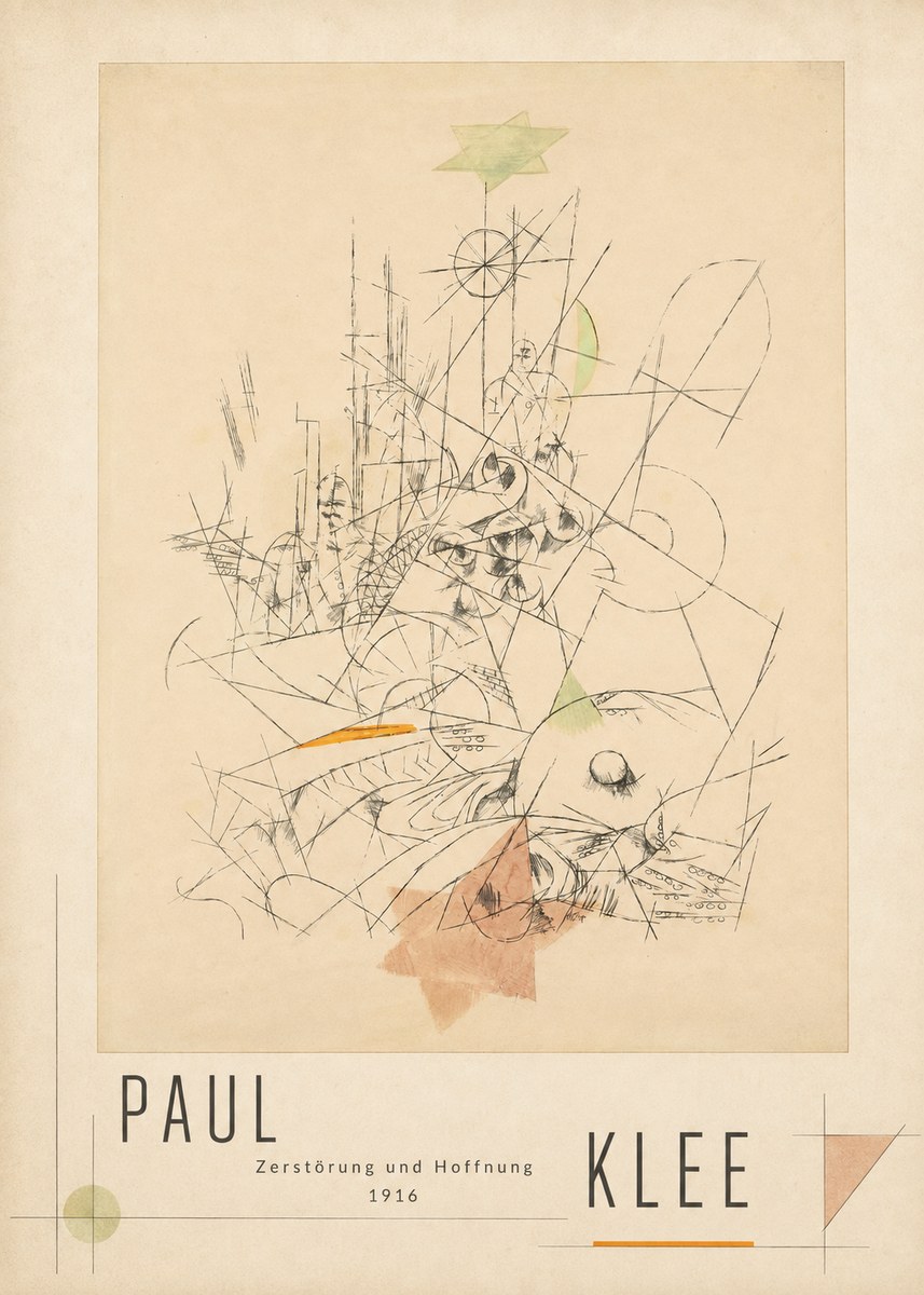 Paul Klee Zerstörung Und Hoffnung II No3 - Plakát