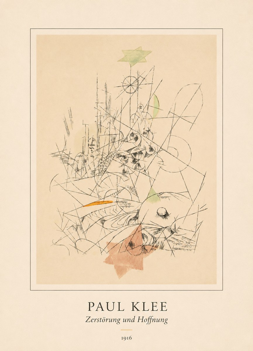 Paul Klee Zerstörung Und Hoffnung II No4 - Plakát