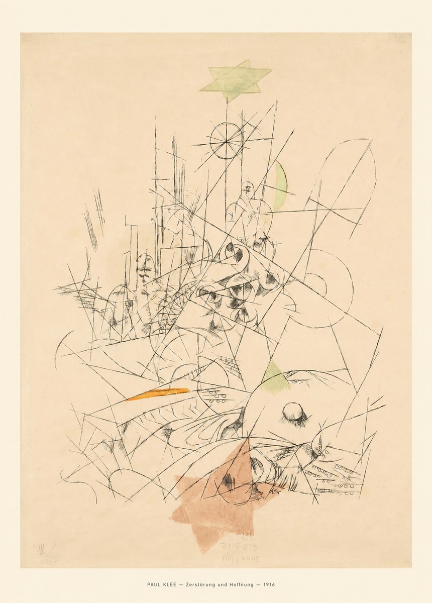 Paul Klee Zerstörung Und Hoffnung II No6 - Plakát