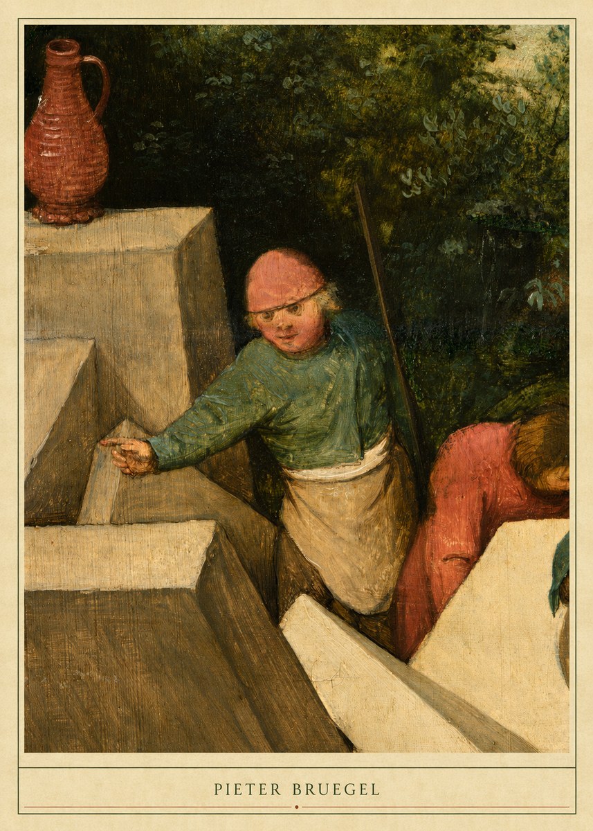 Pieter Bruegel The Tower of Babel XIX No5 - Plakát