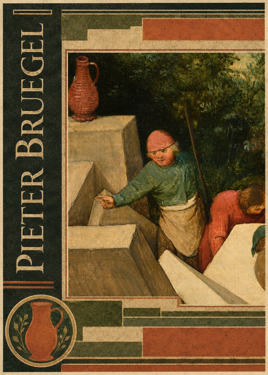 Pieter Bruegel The Tower of Babel XIX No6 - Plakát