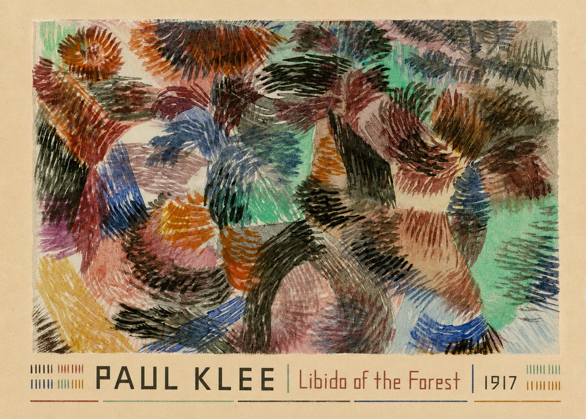 Paul Klee Libido of the Forest No3 - Plakát