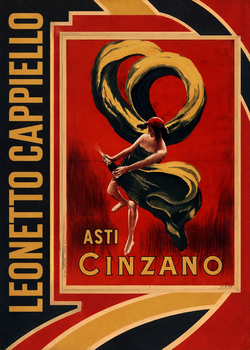 Leonetto Cappiello Asti Cinzano II No3 - Plakát