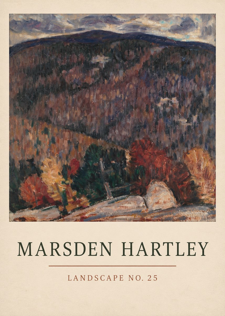 Marsden Hartley Landscape No. 25 No3 - Plakát