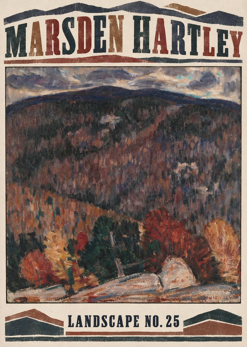 Marsden Hartley Landscape No. 25 No5 - Plakát