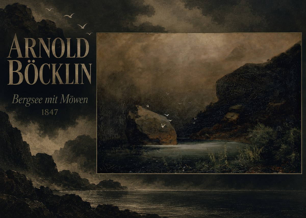 Arnold Böcklin Bergsee Mit Möwen No5 - Plakát