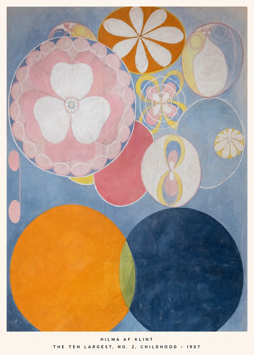 Hilma af Klint The Ten Largest, No. 2, Childhood No5 - Plakát