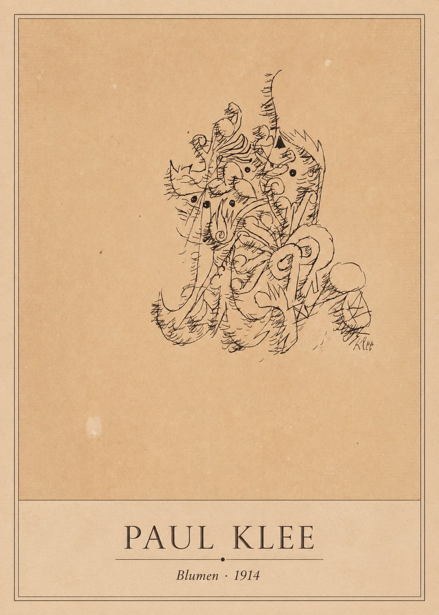 Paul Klee Blumen II No1 - Plakát