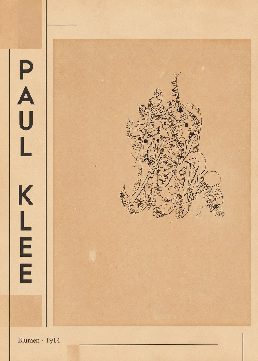 Paul Klee Blumen II No4 - Plakát