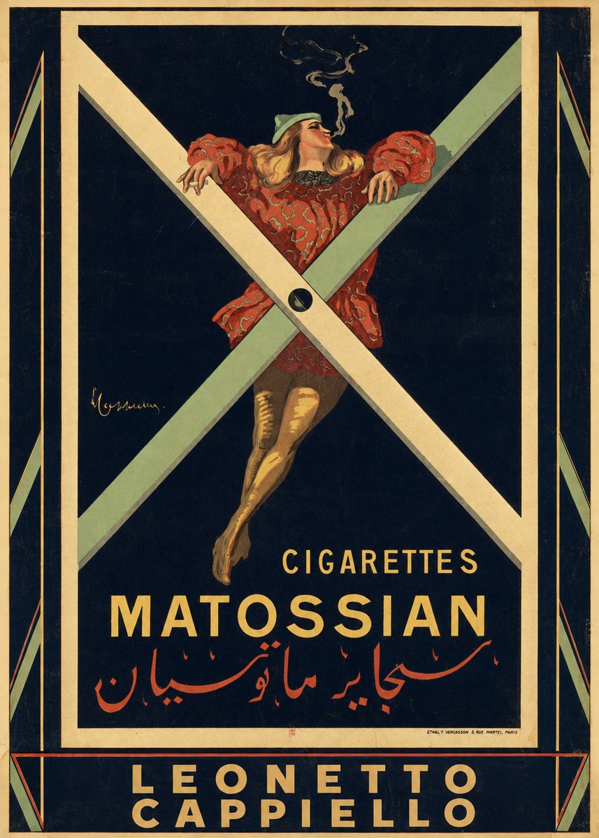 Leonetto Cappiello Cigarettes Matossian No5 - Plakát