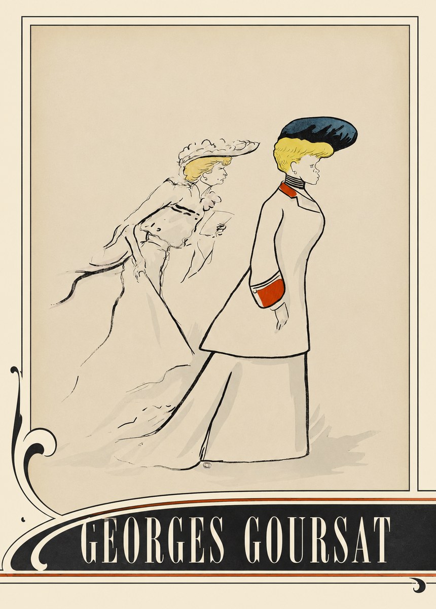 Georges Goursat Elegant Promenade No3 - Plakát