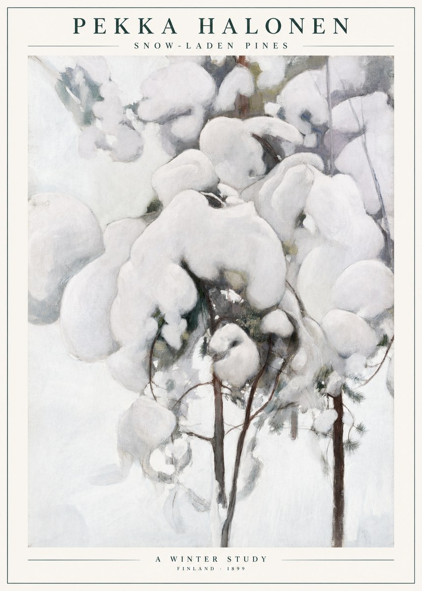 Pekka Halonen Snow-laden Pines No1 - Plakát