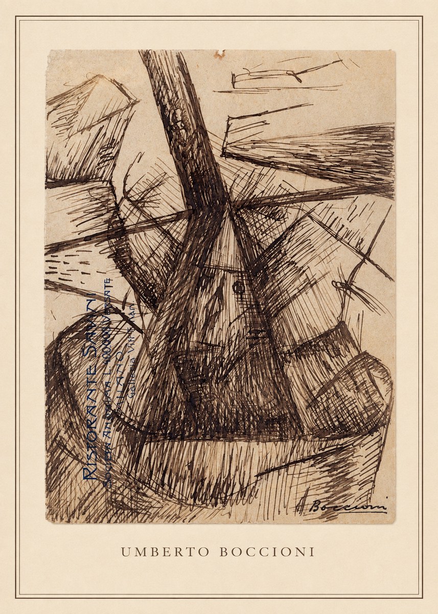 Umberto Boccioni Umberto Boccioni II No3 - Plakát