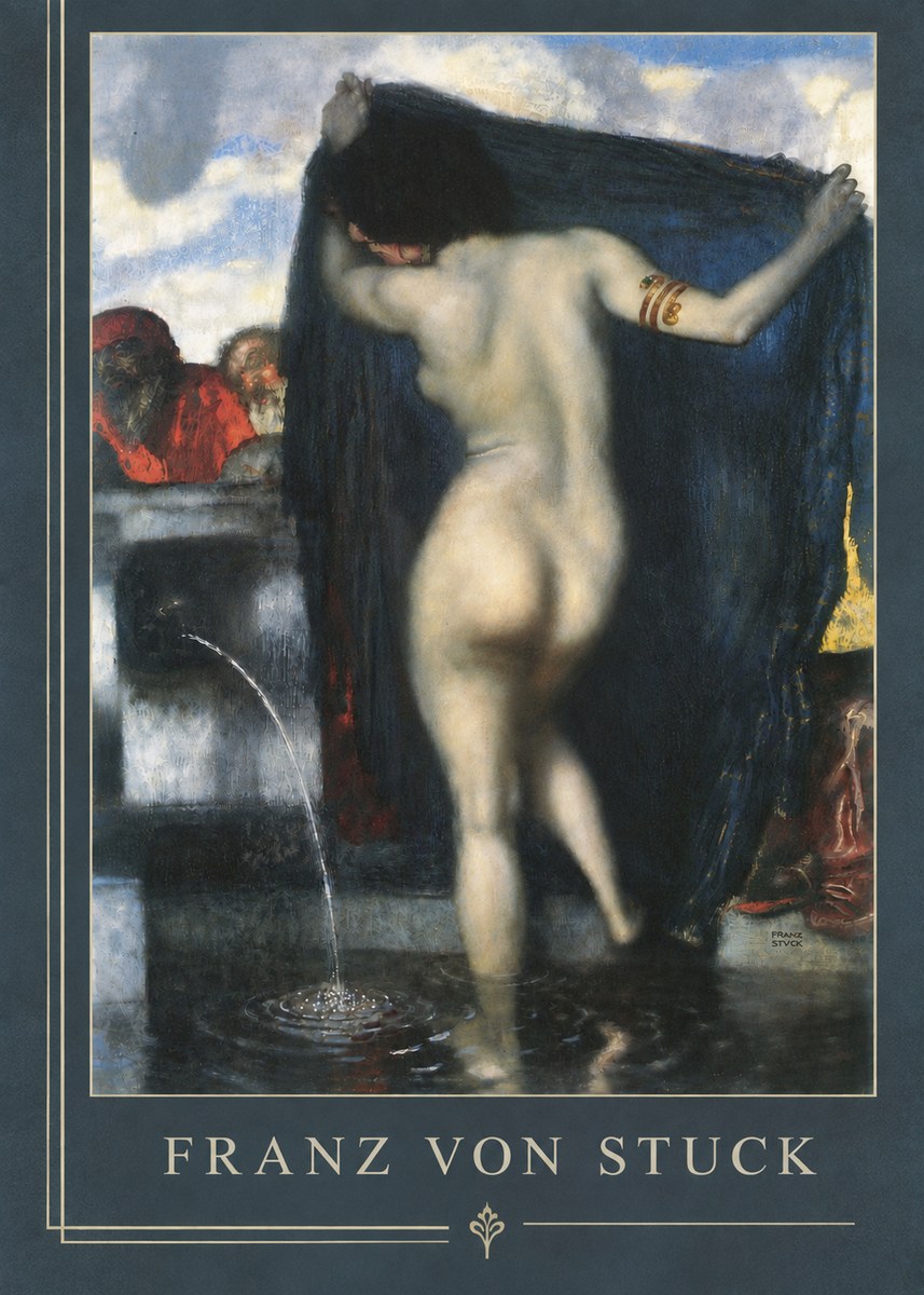 Franz von Stuck Susanna and the Elders No6 - Plakát