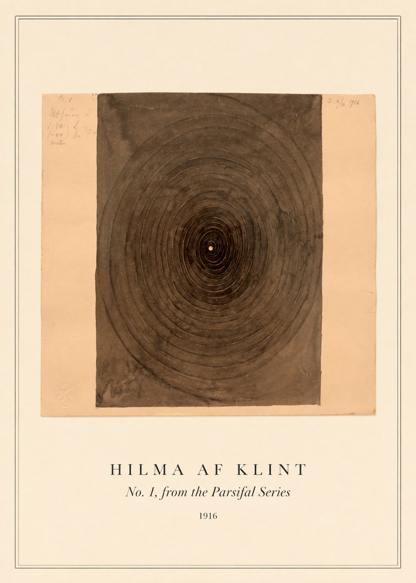 Hilma af Klint No. 1, from the Parsifal Series No3 - Plakát