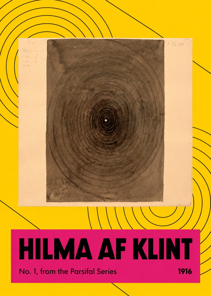 Hilma af Klint No. 1, from the Parsifal Series No4 - Plakát