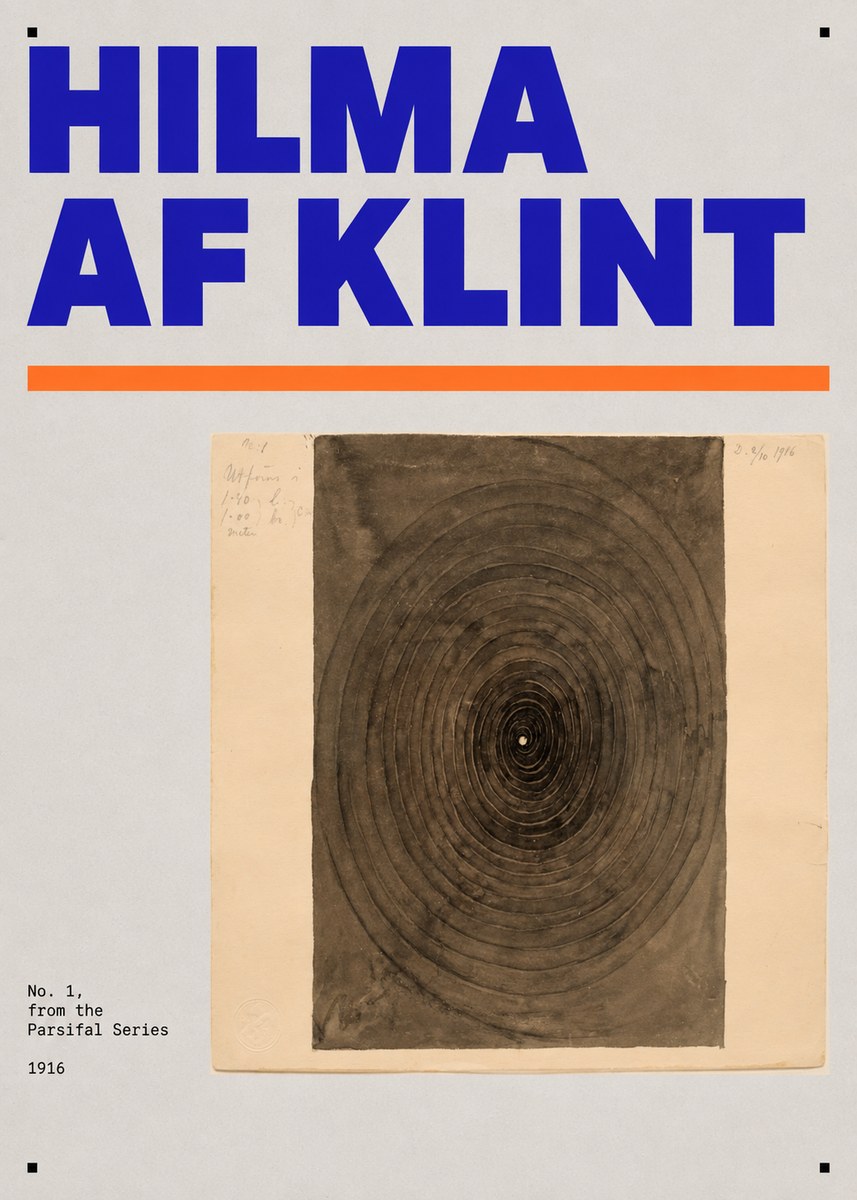 Hilma af Klint No. 1, from the Parsifal Series No5 - Plakát