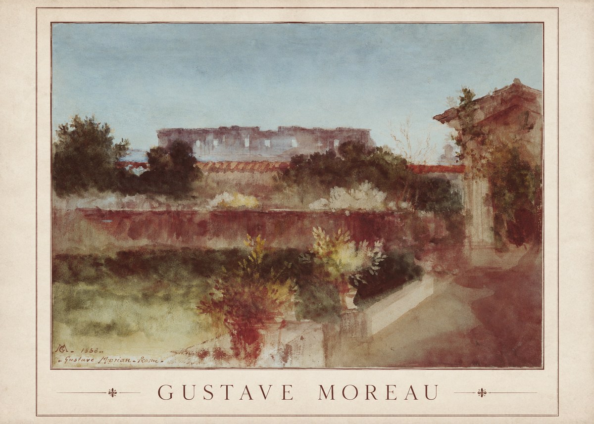 Gustave Moreau Rome No1 - Plakát