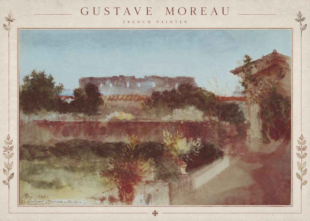 Gustave Moreau Rome No5 - Plakát