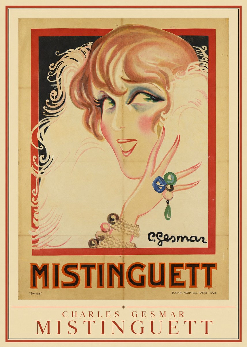 Charles Gesmar Mistinguett No4 - Plakát