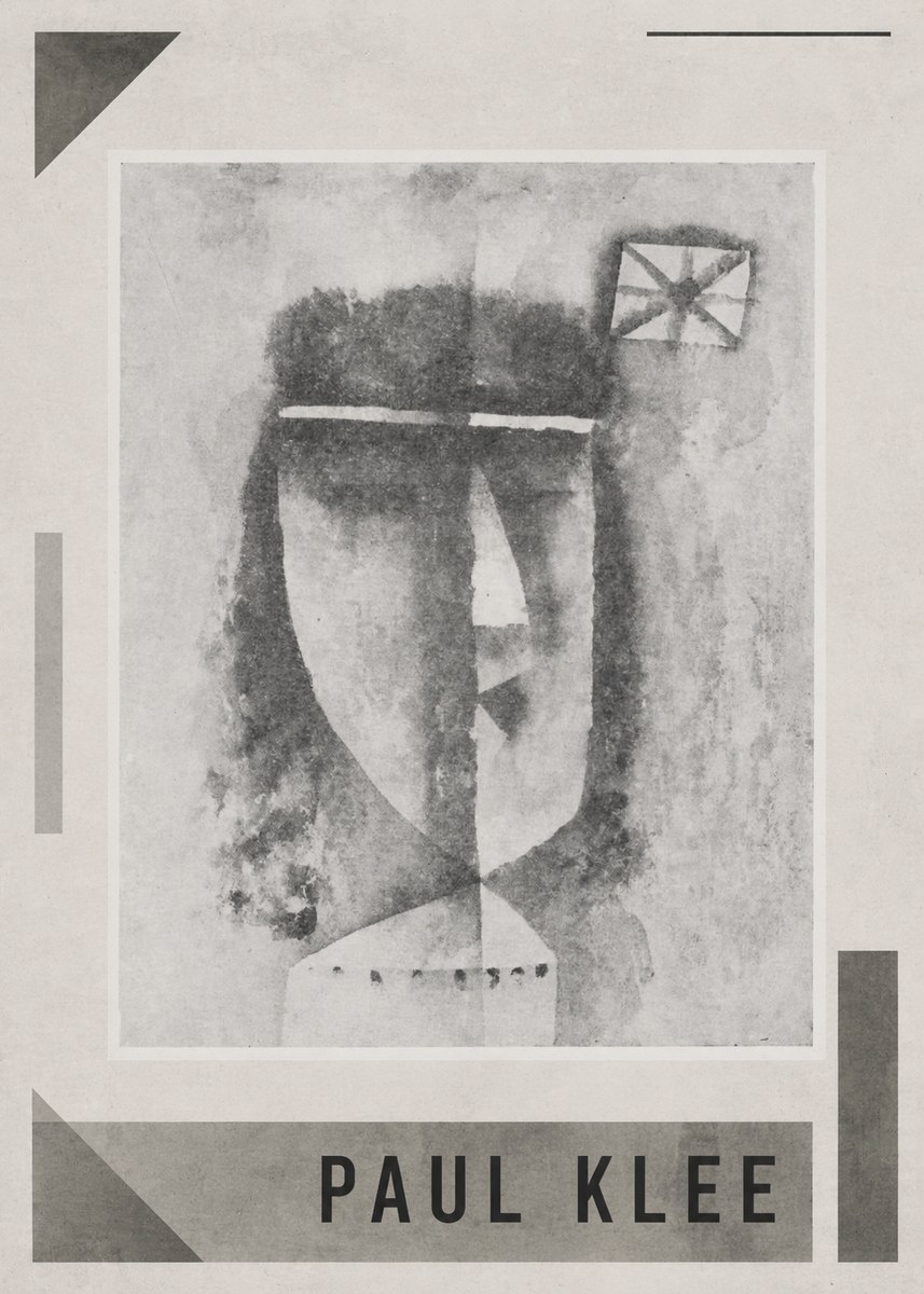 Paul Klee Head of a Man No1 - Plakát