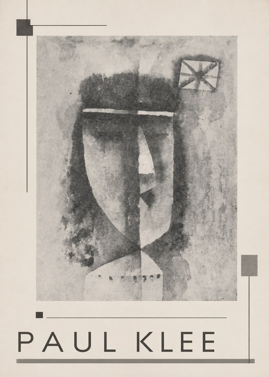 Paul Klee Head of a Man No3 - Plakát