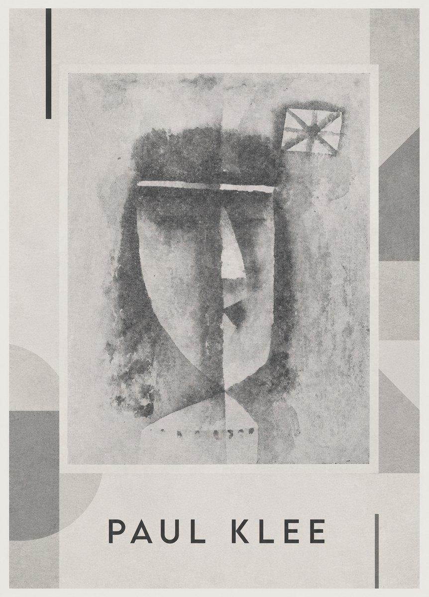 Paul Klee Head of a Man No4 - Plakát