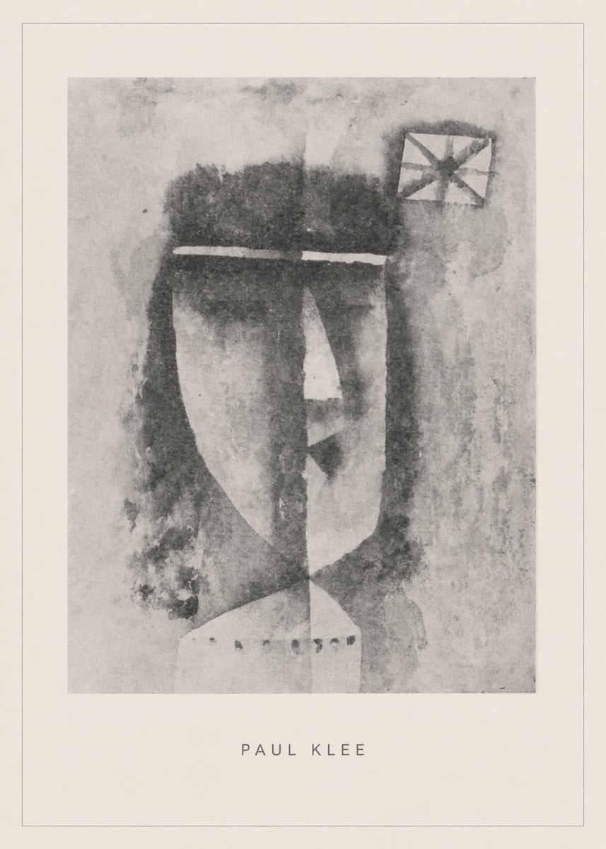 Paul Klee Head of a Man No5 - Plakát