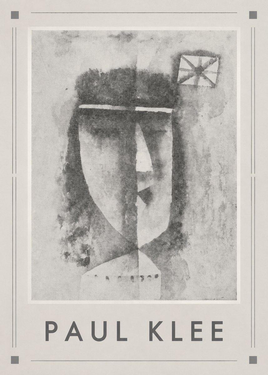 Paul Klee Head of a Man No6 - Plakát