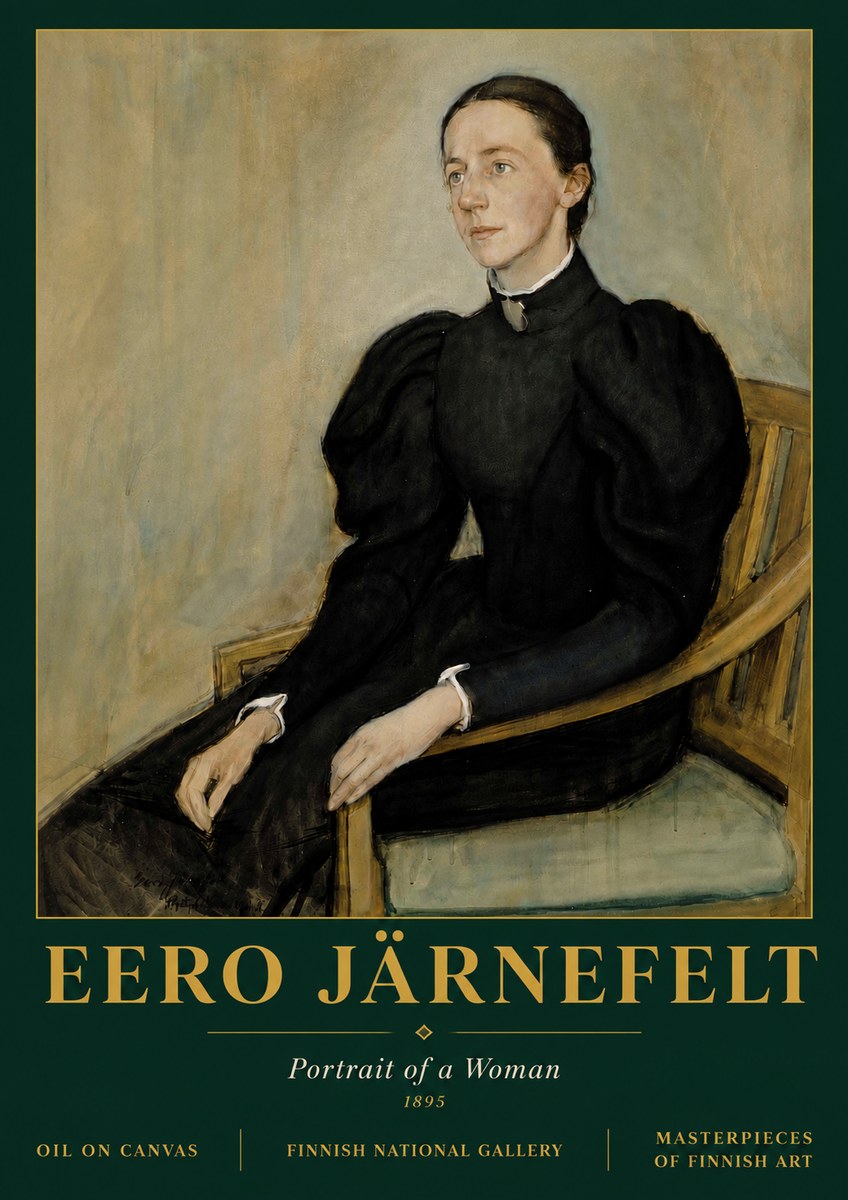 Eero Järnefelt Portrait of a Woman No5 - Plakát