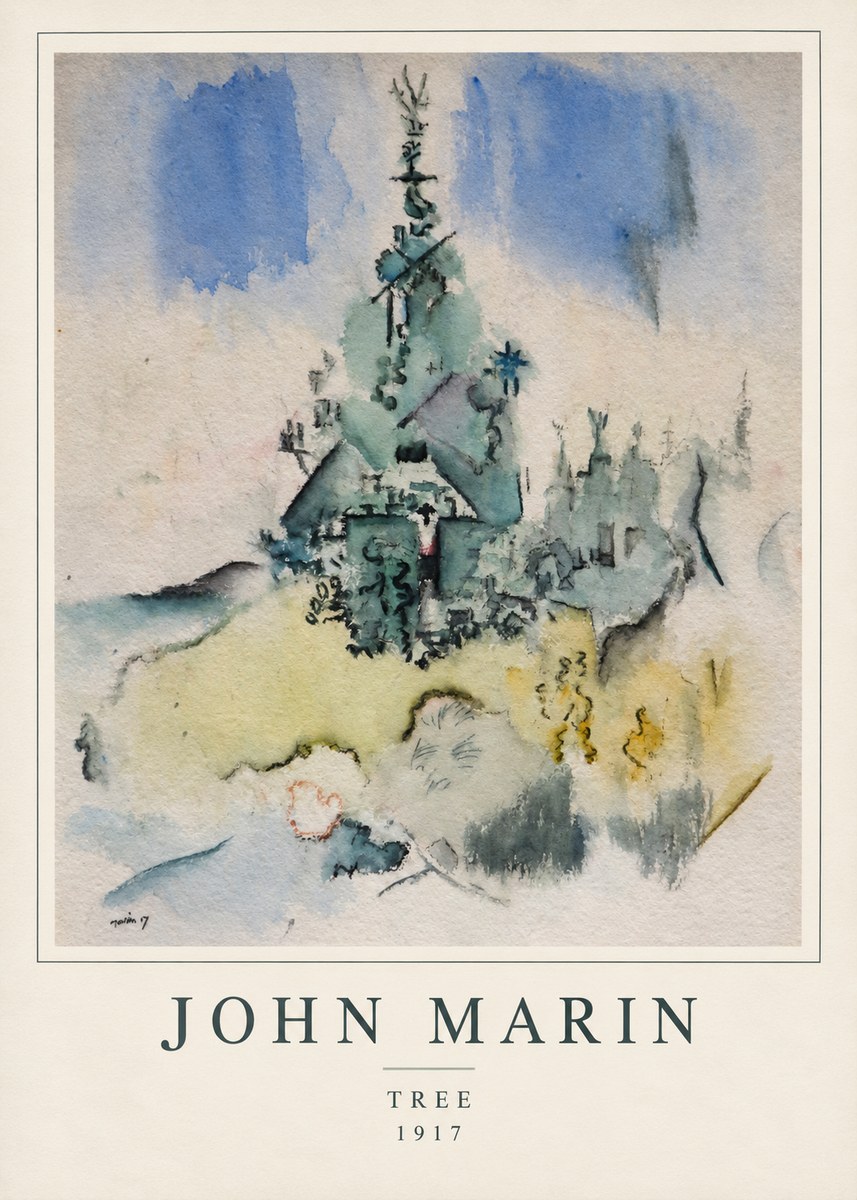 John Marin Tree No1 - Plakát