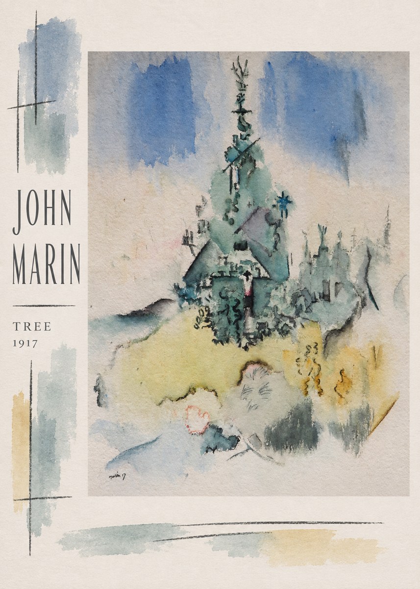 John Marin Tree No3 - Plakát