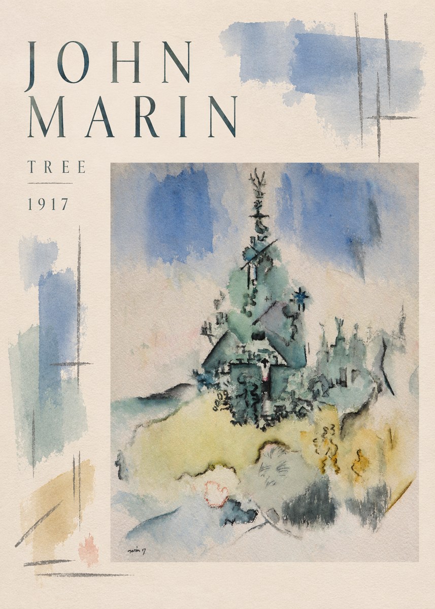 John Marin Tree No5 - Plakát