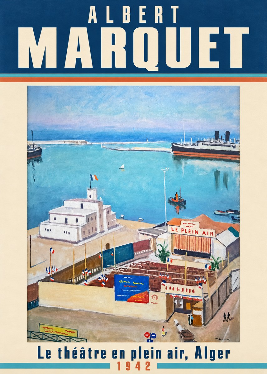 Albert Marquet Le Théâtre En Plein Air, Alger No2 - Plakát