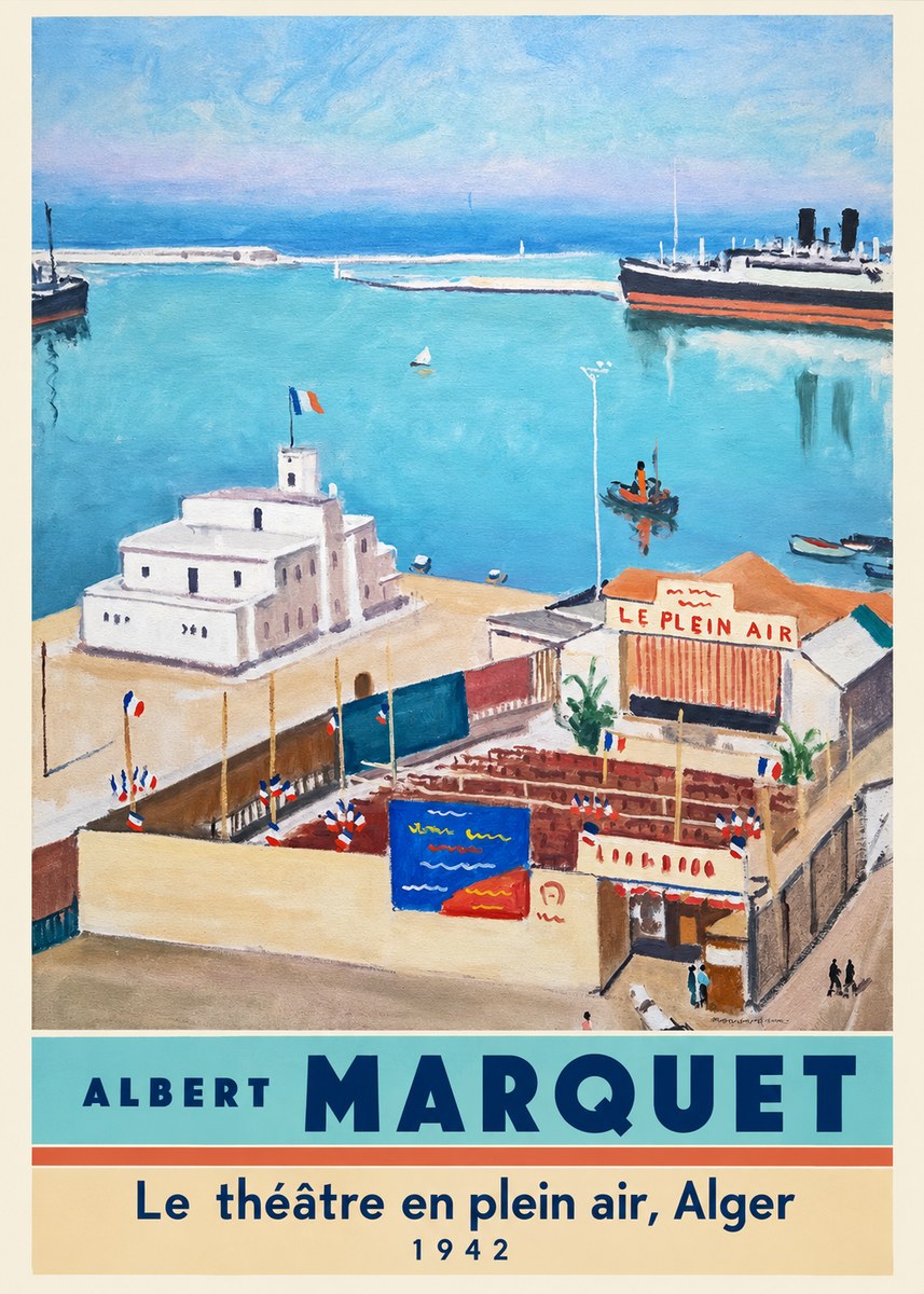 Albert Marquet Le Théâtre En Plein Air, Alger No4 - Plakát