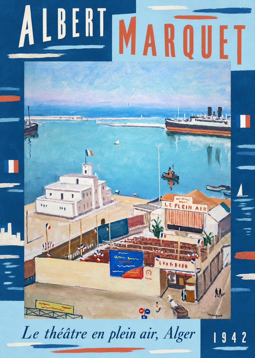 Albert Marquet Le Théâtre En Plein Air, Alger No6 - Plakát