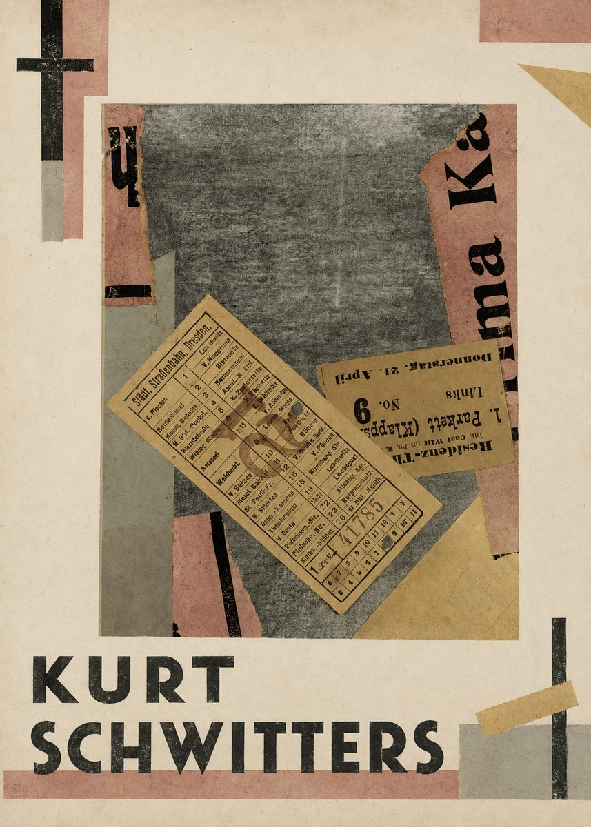 Kurt Schwitters Merz Collage No1 - Plakát