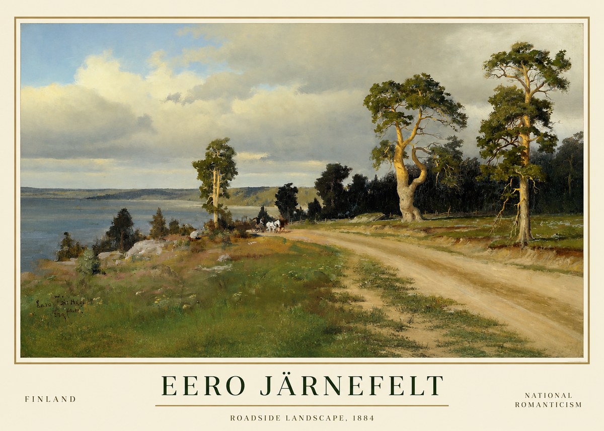 Eero Järnefelt Roadside Landscape, 1884 No1 - Plakát