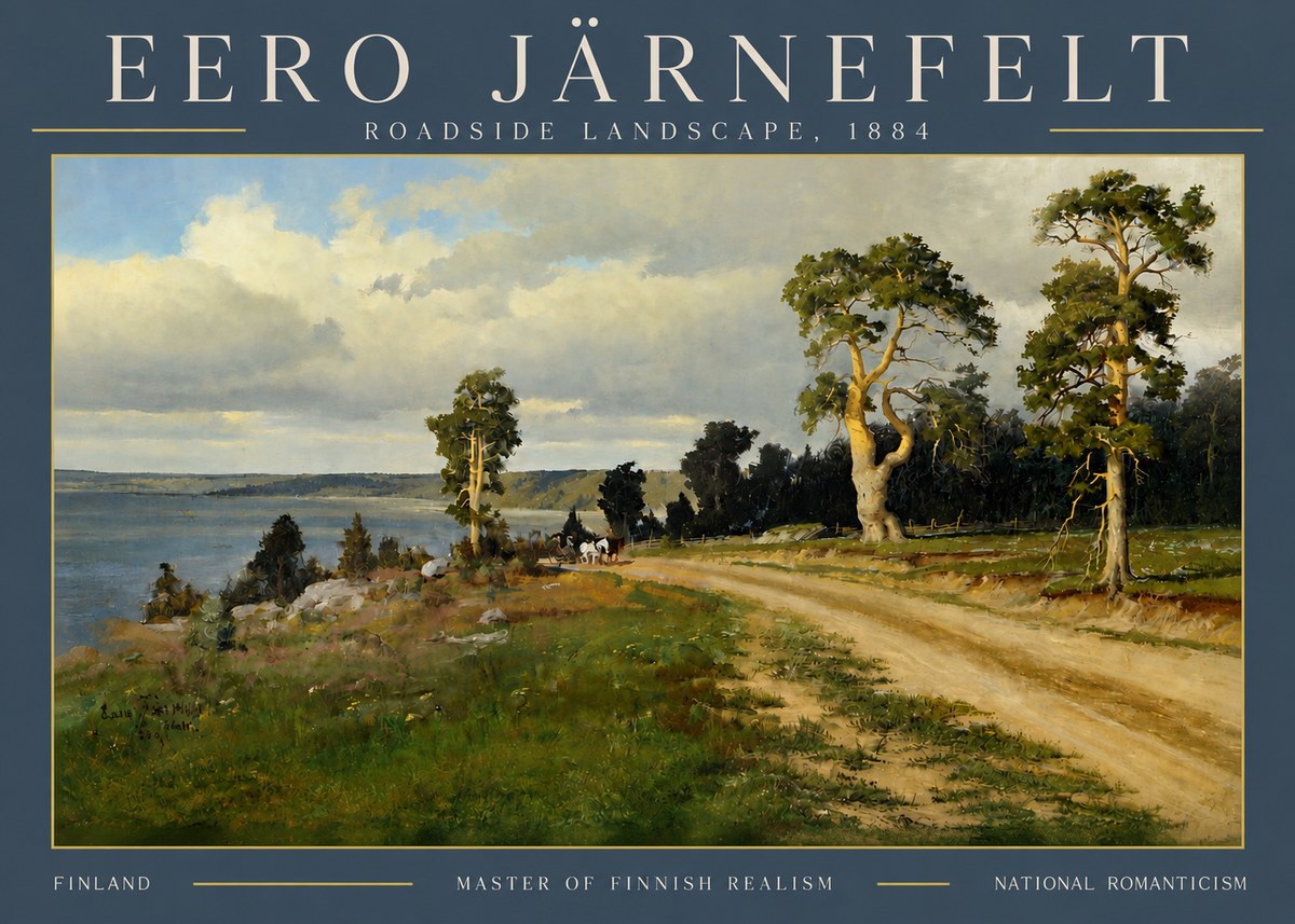 Eero Järnefelt Roadside Landscape, 1884 No4 - Plakát