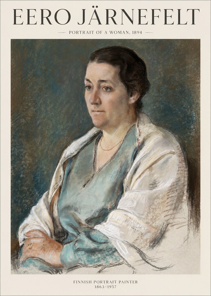 Eero Järnefelt Portrait of a Woman, 1894 No1 - Plakát