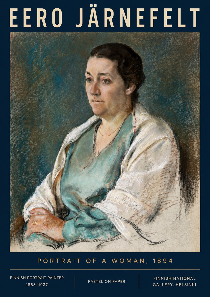 Eero Järnefelt Portrait of a Woman, 1894 No4 - Plakát