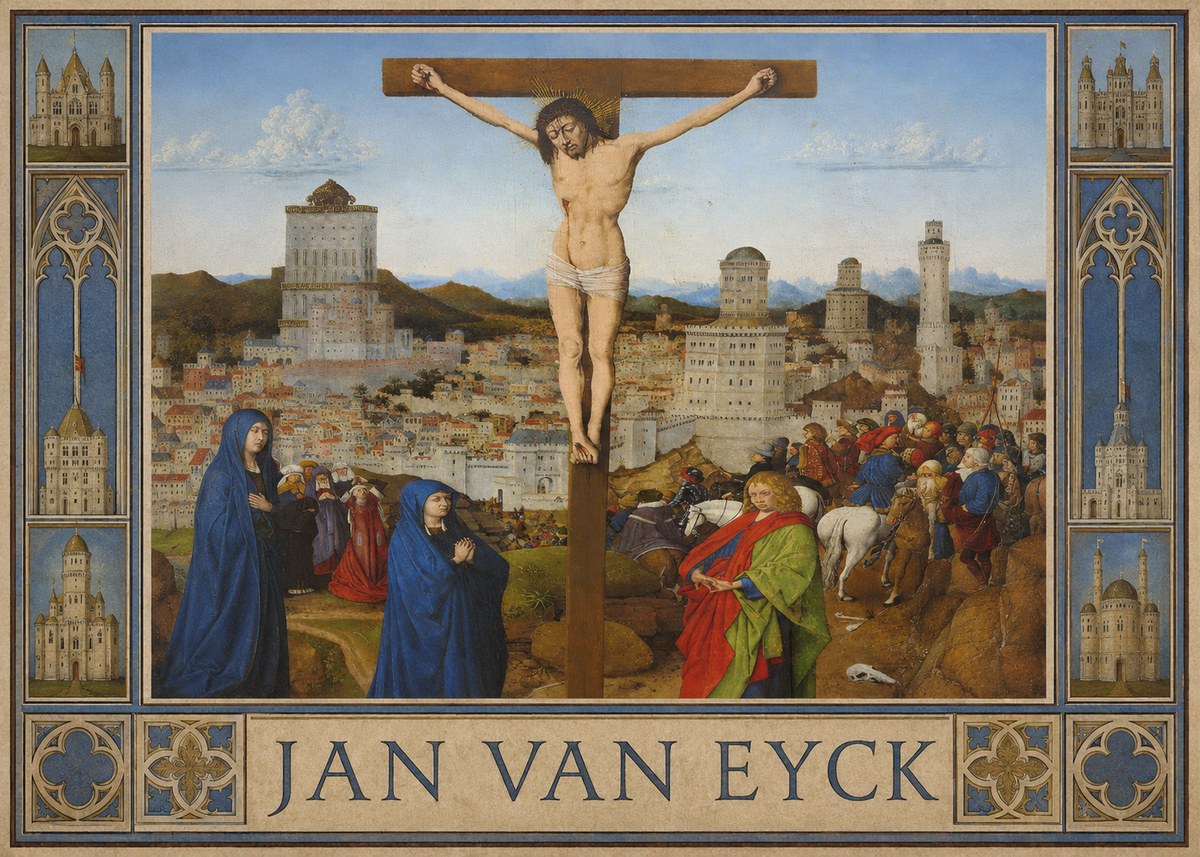 Jan van Eyck The Crucifixion No2 - Plakát