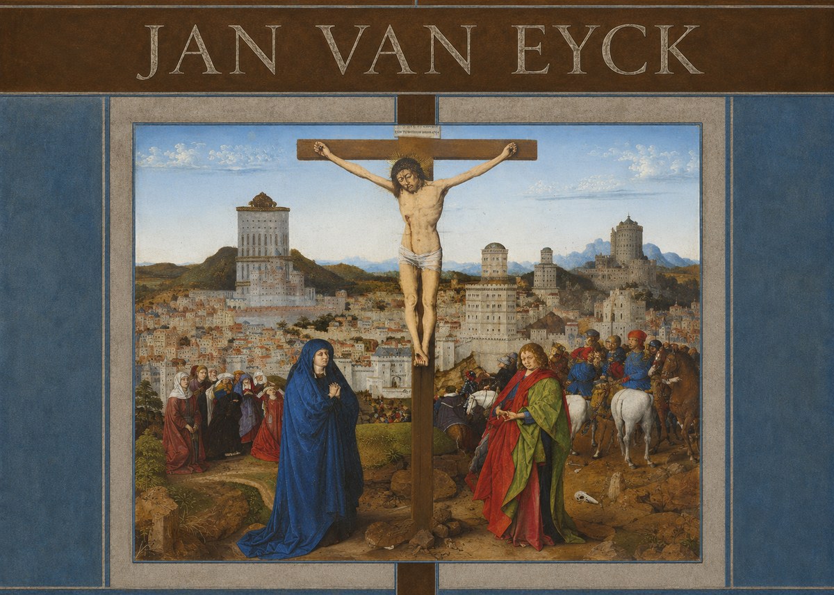 Jan van Eyck The Crucifixion No5 - Plakát