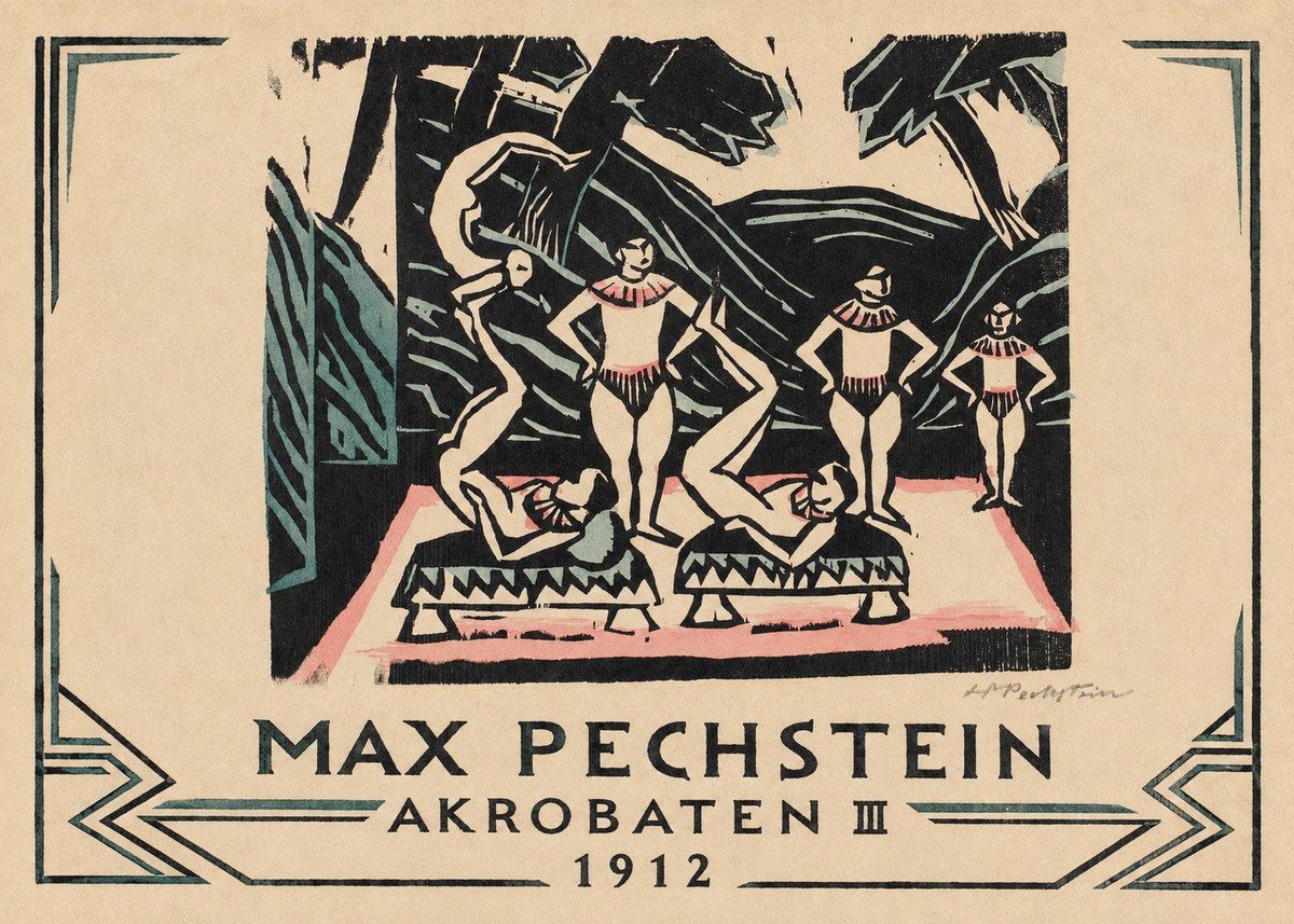Max Pechstein Akrobaten Iii No3 - Plakát