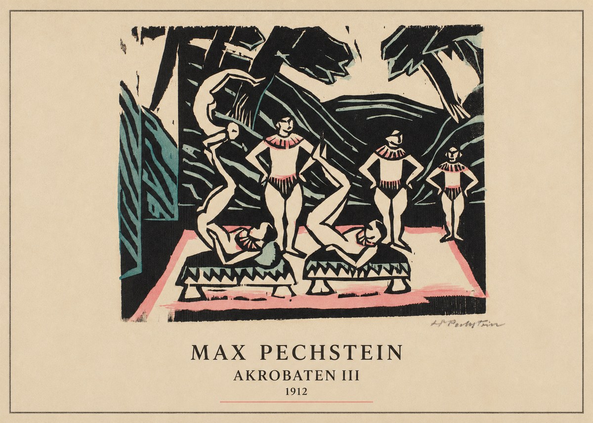 Max Pechstein Akrobaten Iii No4 - Plakát