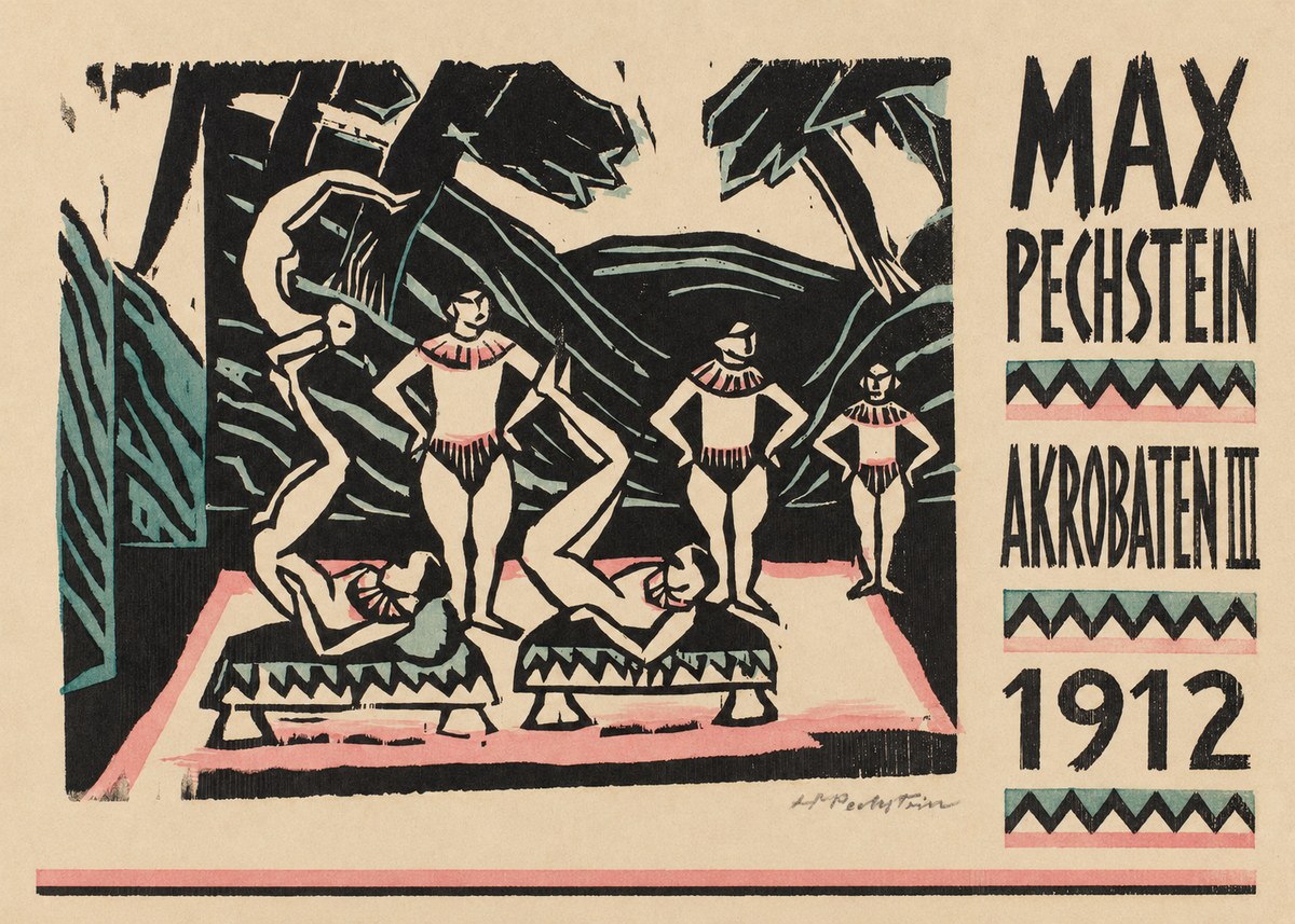Max Pechstein Akrobaten Iii No6 - Plakát