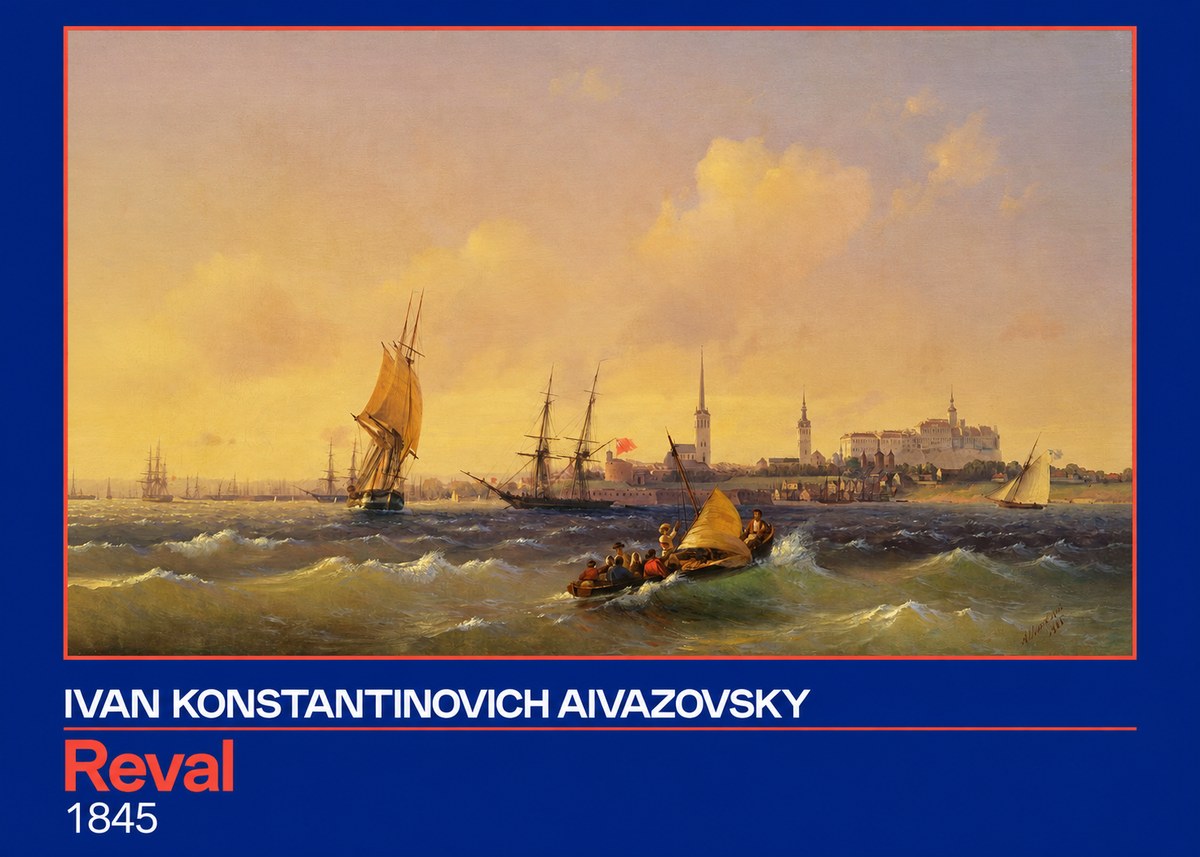 Ivan Konstantinovich Aivazovsky Reval No2 - Plakát